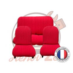 Sièges complets 2CV Rouge batonnet sièges banquette Symétrique